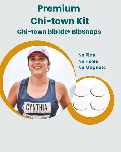 Chi-Town -Chicago 26.2 - Yell my name race bib topper kit! Personalized race name bib.