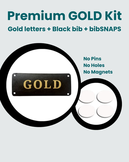 Gold& Black - Yell my name bib kit, Custom race name bib, Custom Name Bib