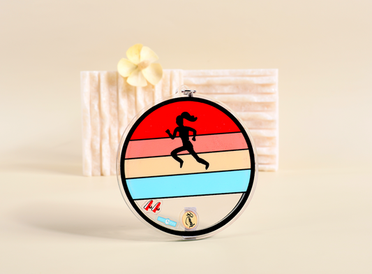 Runner retro ornament, runner ornament, Xmas ornament for runner, Christmas ornament