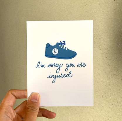 I'm sorry you are injured card, running injury card