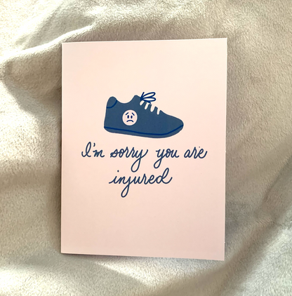 I'm sorry you are injured card, running injury card
