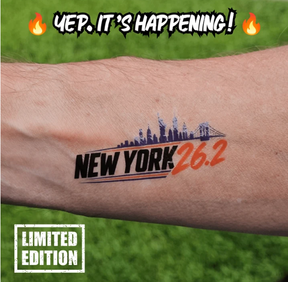 NY 26.2 Temp Tattoo- Collaboration (MyRaceTatts)