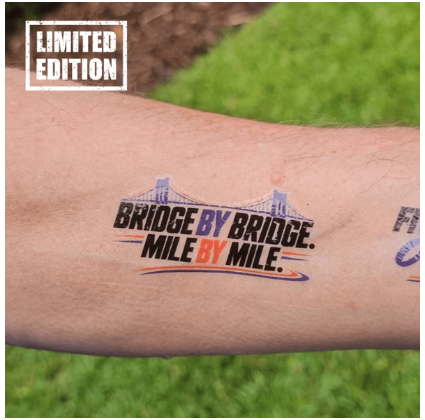 NY Bridge by Bridge Temp Tattoo- Collaboration (MyRaceTatts)