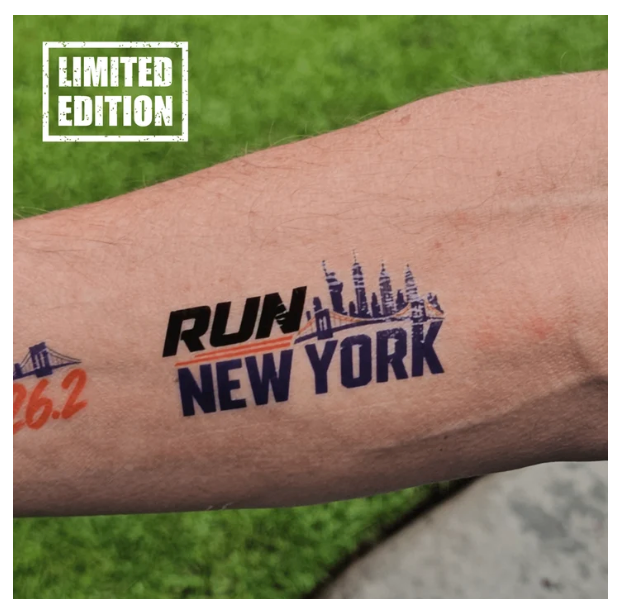 Run New York Temp Tattoo- Collaboration (MyRaceTatts)