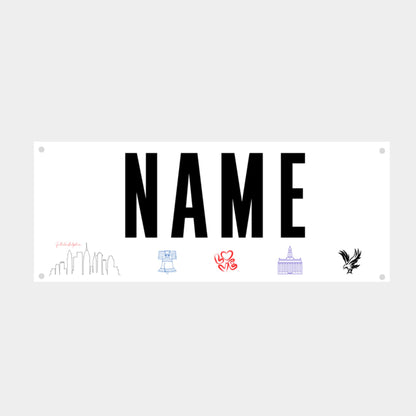Philly Name Bib Kit-Marathon Name Bib- Custom- Philadelphia Marathon