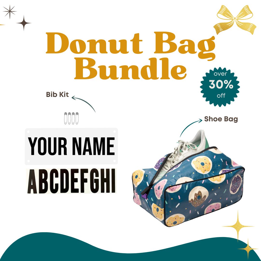 Bestseller Bundle: Donut Shoe Bag and Yell My Name Bib Kit