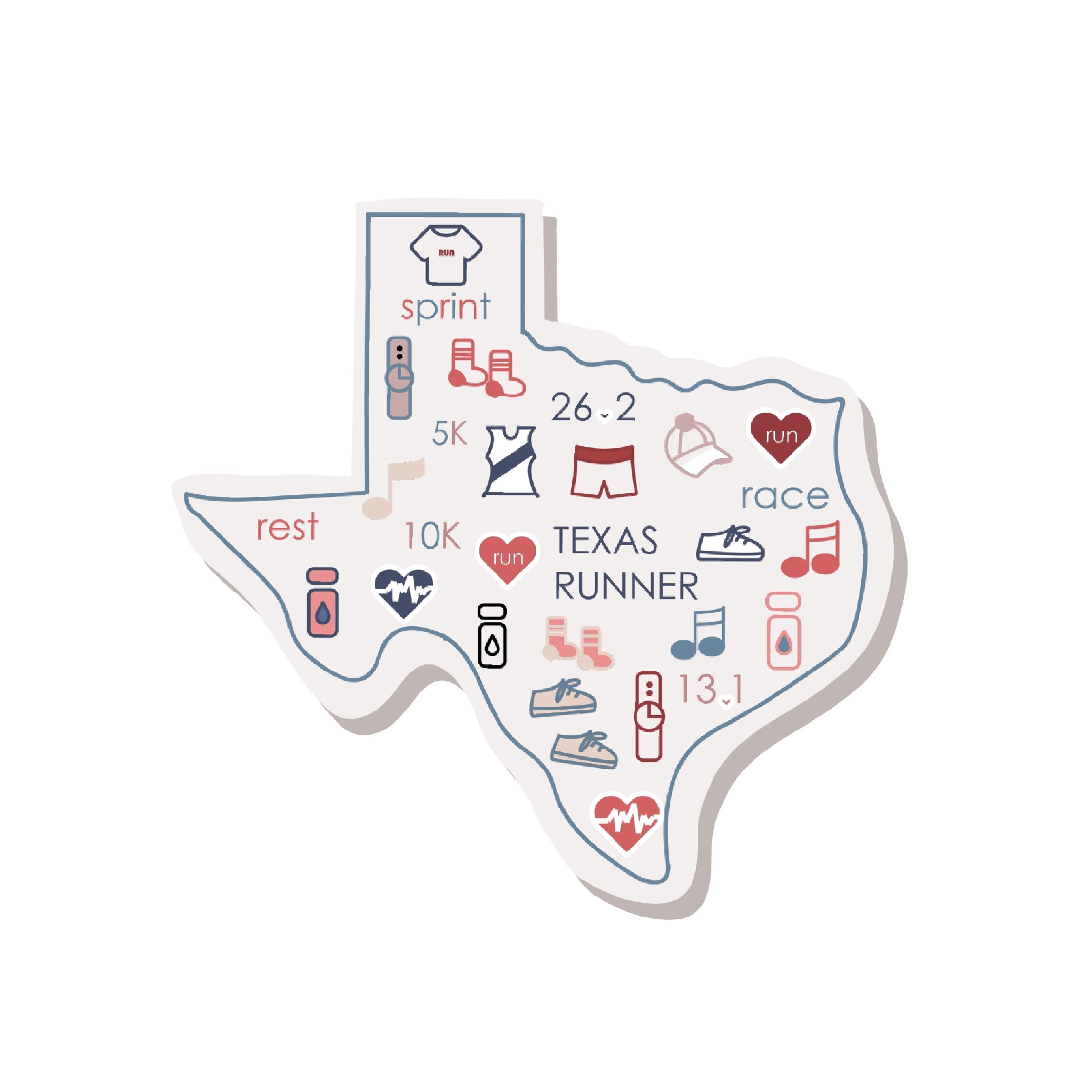 Texas Runner Sticker