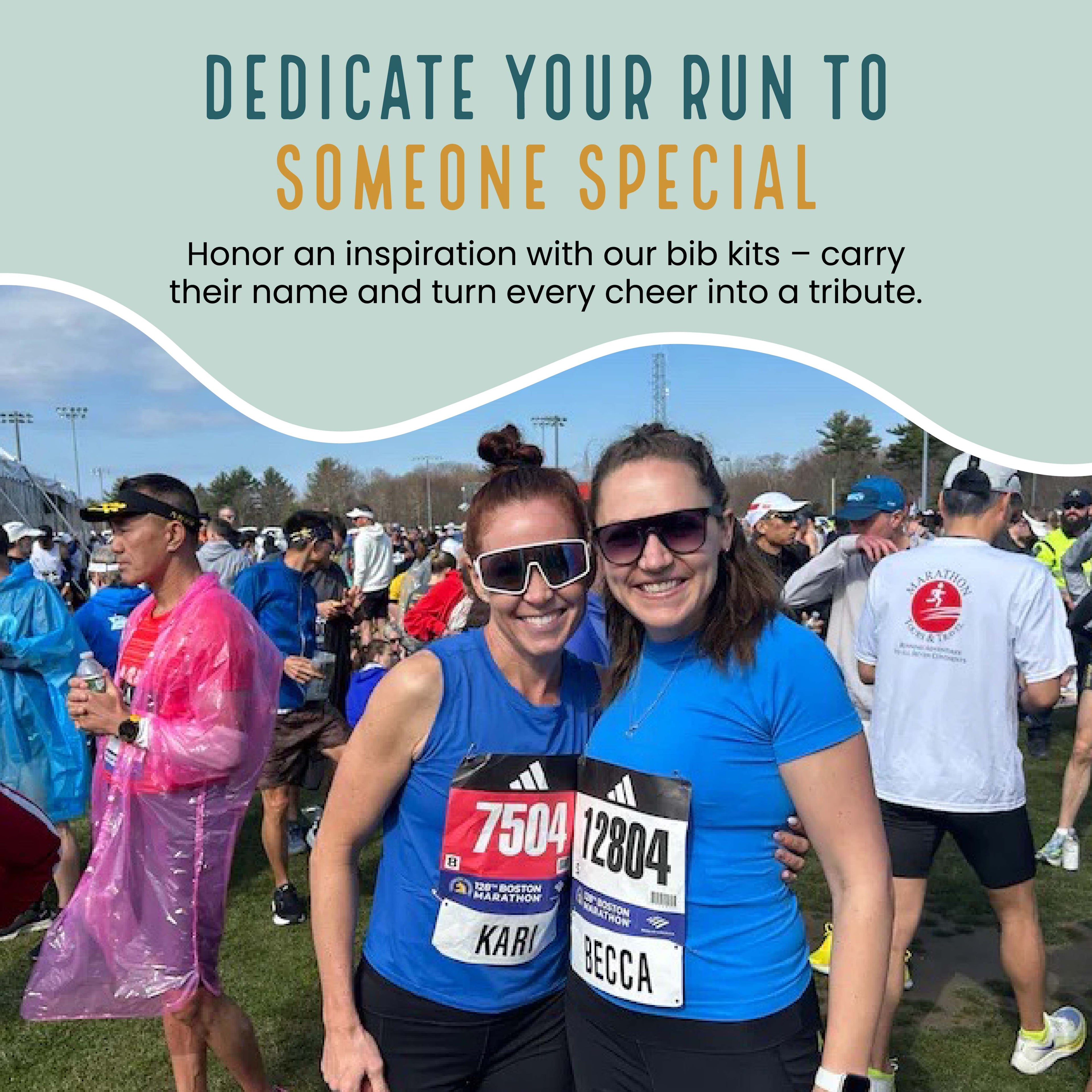 Custom Dedication Race Bibs