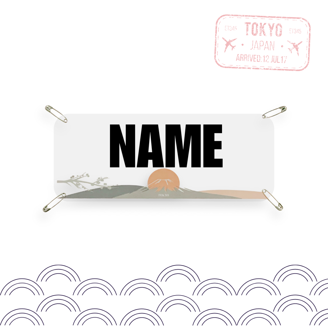 Tokyo Marathon Yell my name marathon bib topper kit! Race Name Tag Kit, Marathon Name bib, Tokyo Marathon