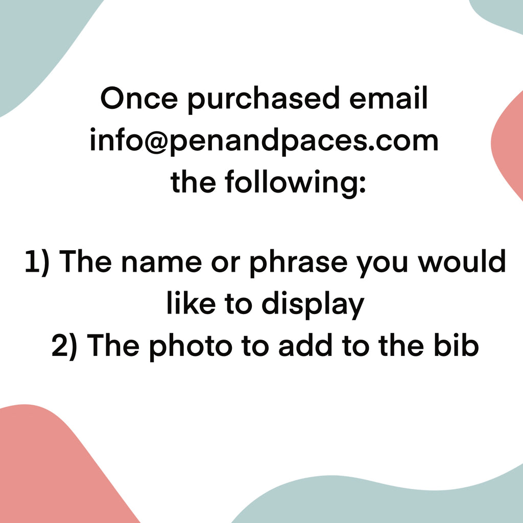 Custom Dedication Race Bibs