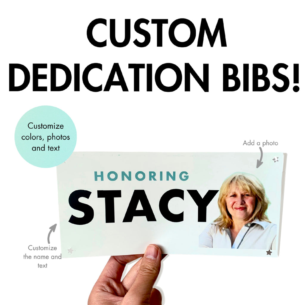 Custom Dedication Race Bibs