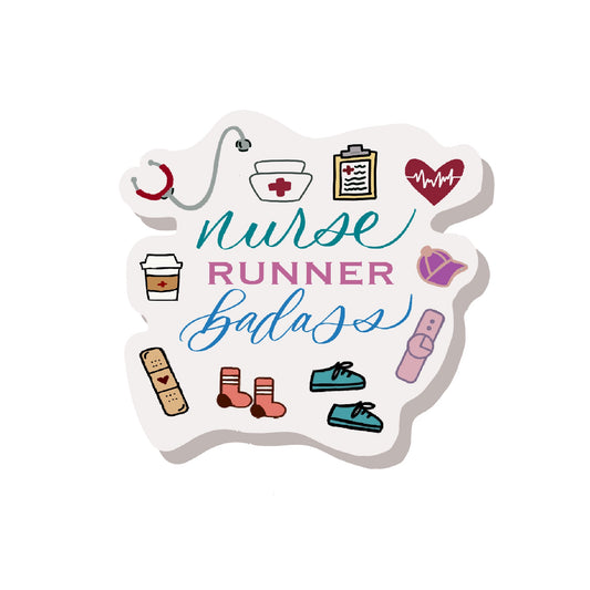 Nurse runner sticker