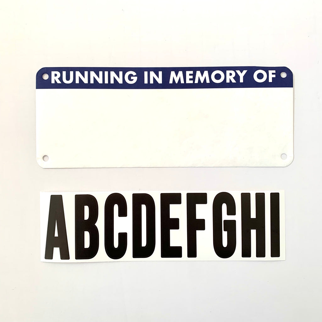 Race Dedication Bib- Custom