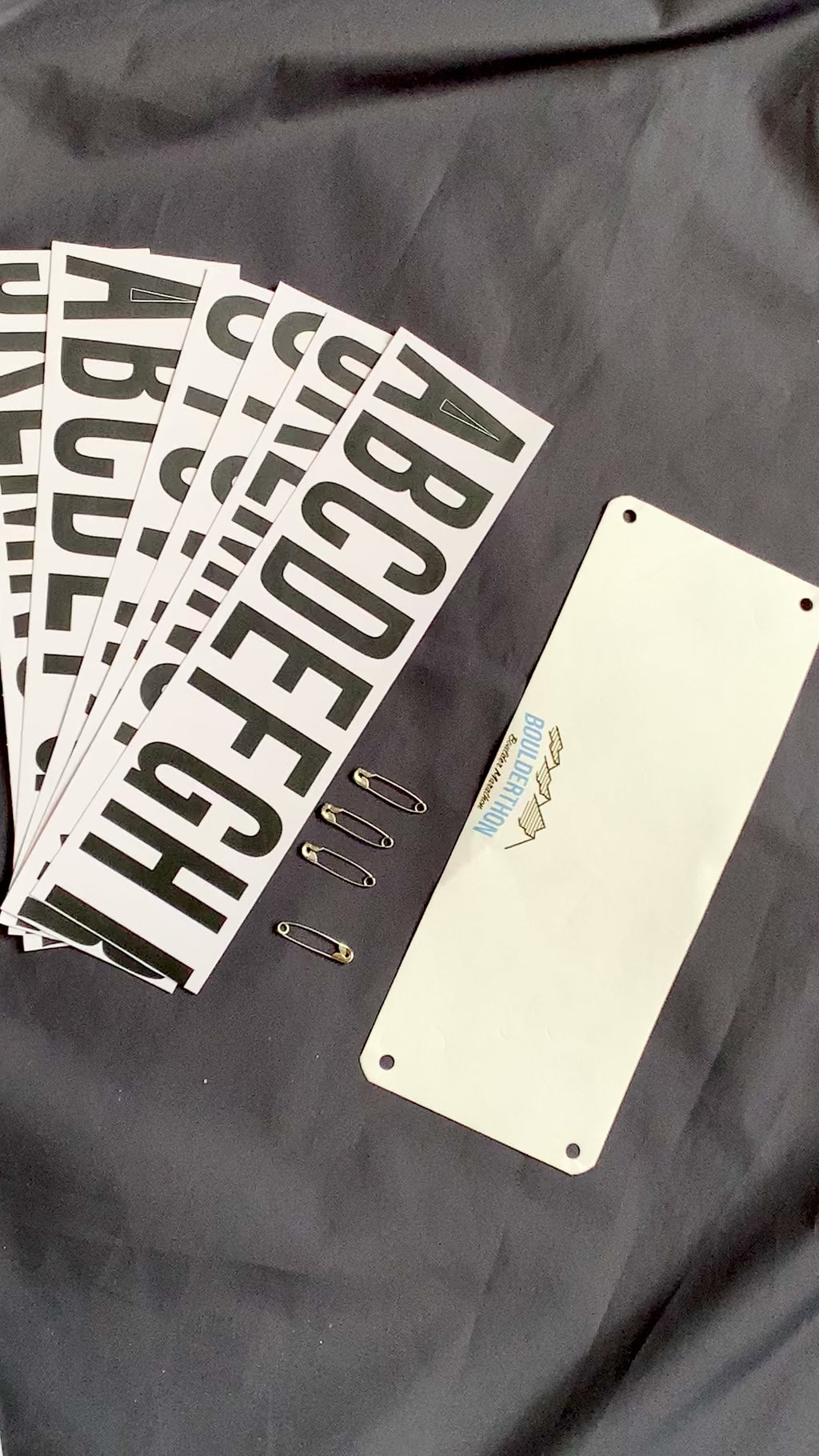 BOULDERTHON Collaboration Name Bib Kit