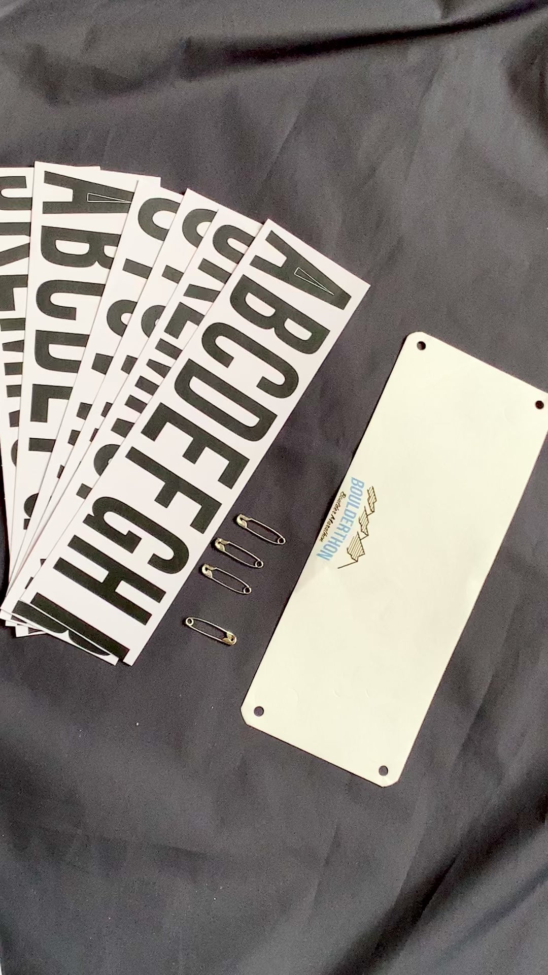 BOULDERTHON Collaboration Name Bib Kit