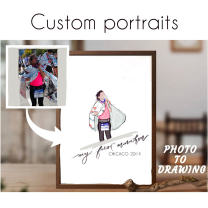 LIMITED EDITION Pen & Paces Custom Runner Portraits!