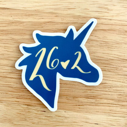 Boston 26.2 unicorn sticker, Boston Unicorn Sticker, Boston 26.2 sticker