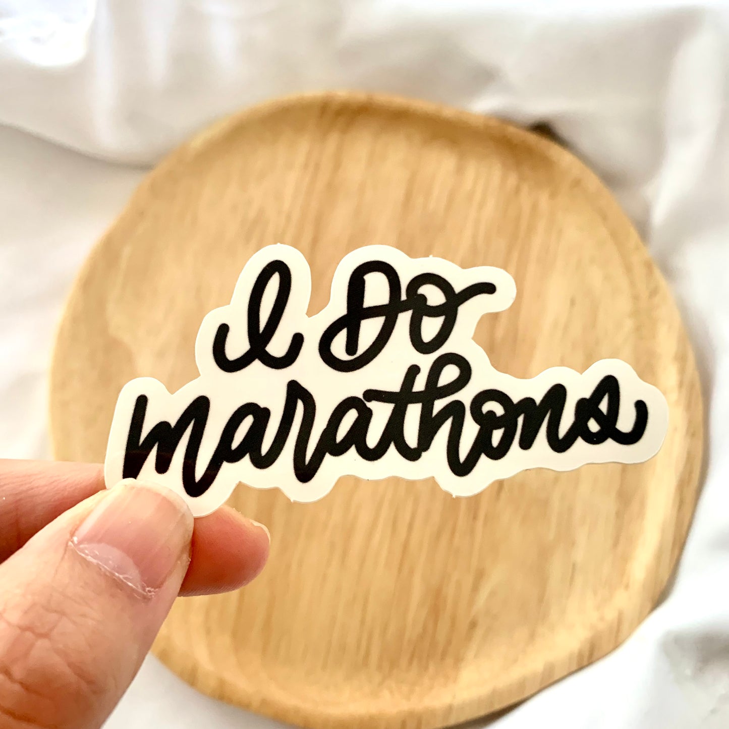 I do marathons sticker, marathon runner sticker, I run marathons sticker