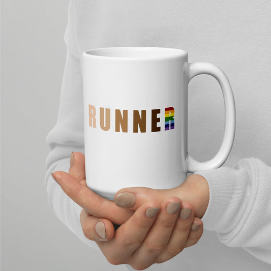 Rainbow runner Coffee mug, Mug for runner, tea mug for runner